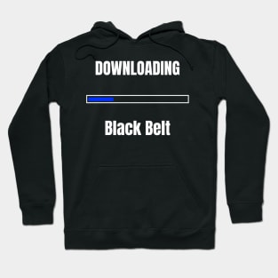 BJJ shirt-Downloading black belt Hoodie